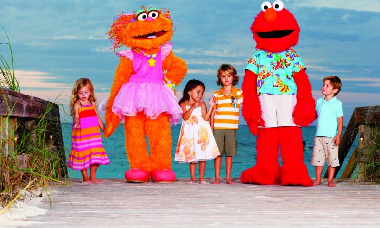 Kids have Emo and other Sesame Street characters to hang out with while Mom and Dad enjoy the spa